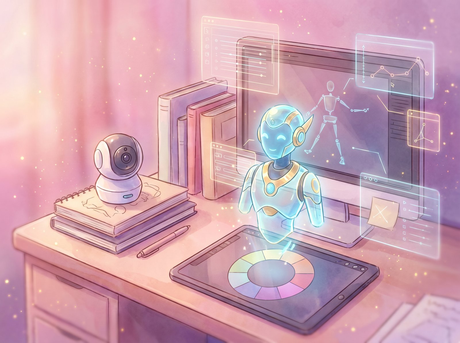 抖音揭秘AI动漫机械喵